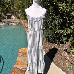 Striped AERIE Midi Dress NWT